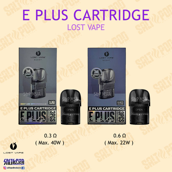 LOST VAPE : E PLUS CARTRIDGE THELEMA ELITE 40 CARTRIDGE – S&P MY