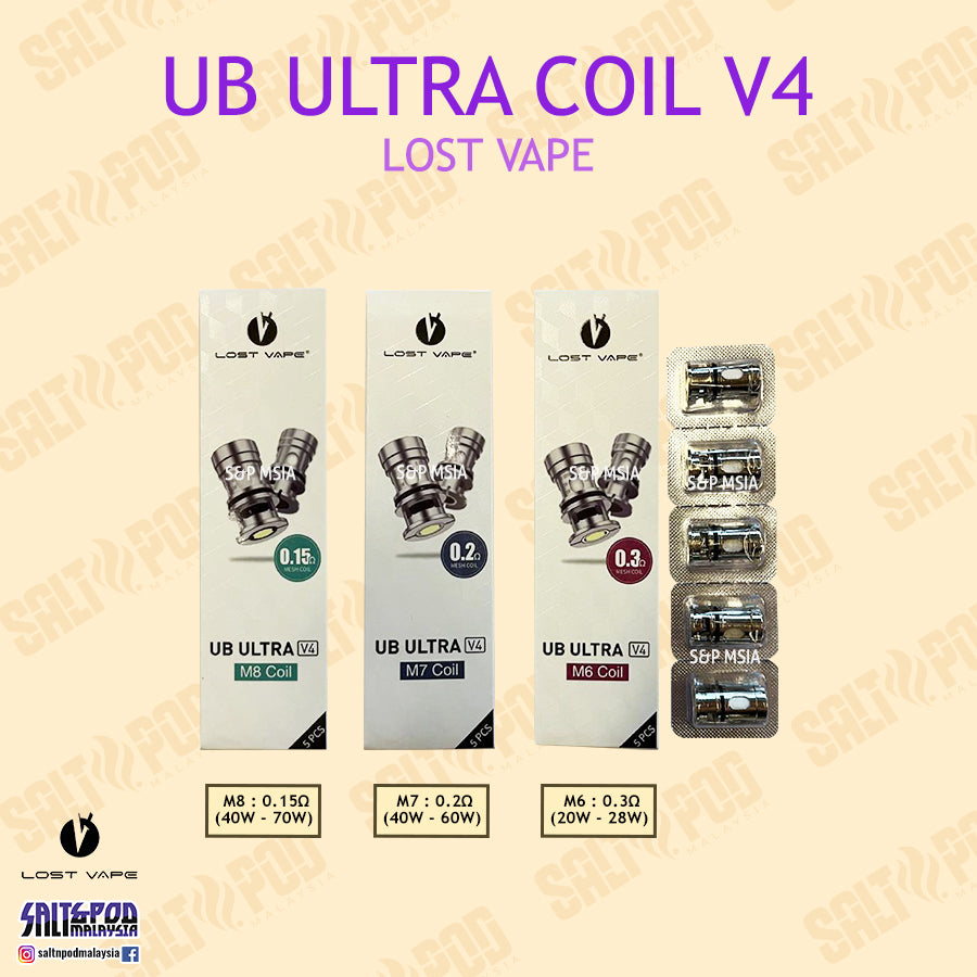 LOST VAPE : UB ULTRA COIL V4 OCC CENTAURUS B60 AIO B80 – S&P MY