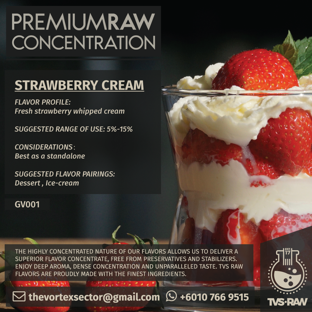 CONCENTRATE RAW : GV001 STRAWBERRY CREAM