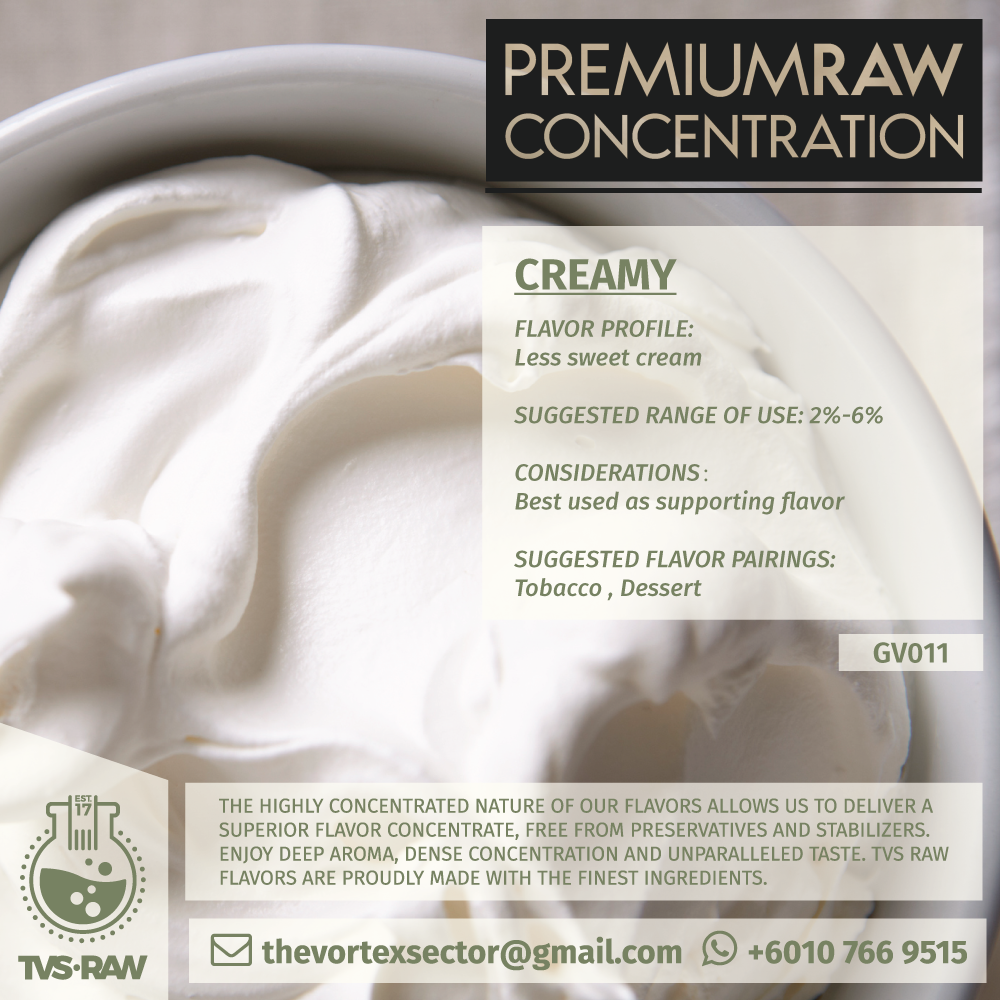 CONCENTRATE RAW : GV011 CREAMY