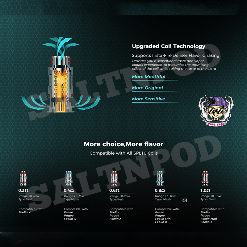 NEVOKS : FEELIN X 40W POD 1600 MAH FEELIN X CARTRIDGE