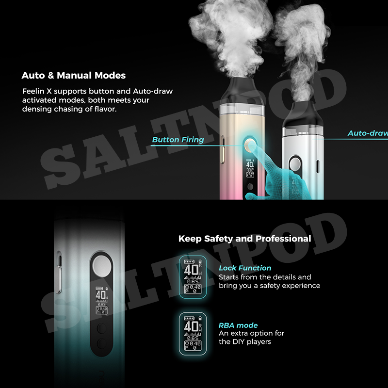 NEVOKS : FEELIN X 40W POD 1600 MAH FEELIN X CARTRIDGE