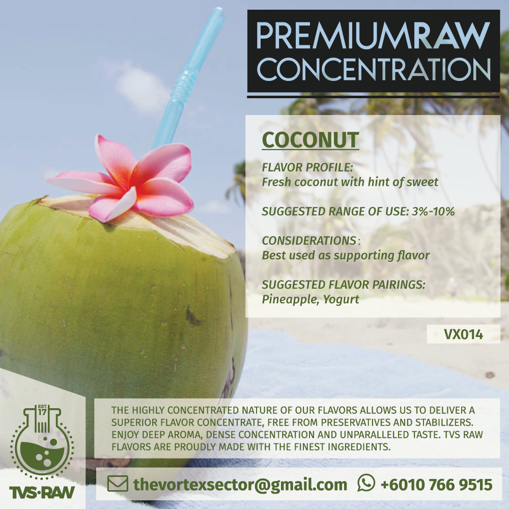 CONCENTRATE RAW : VX014 COCONUT